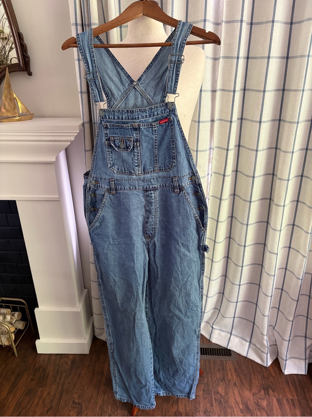 Vintage 90s Squeeze Jeans Straight Leg Denim Overalls